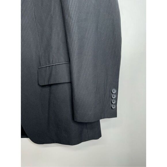 Geoffrey Beene Blazer Jacket Mens Gray Striped Size 38R - Picture 4 of 10